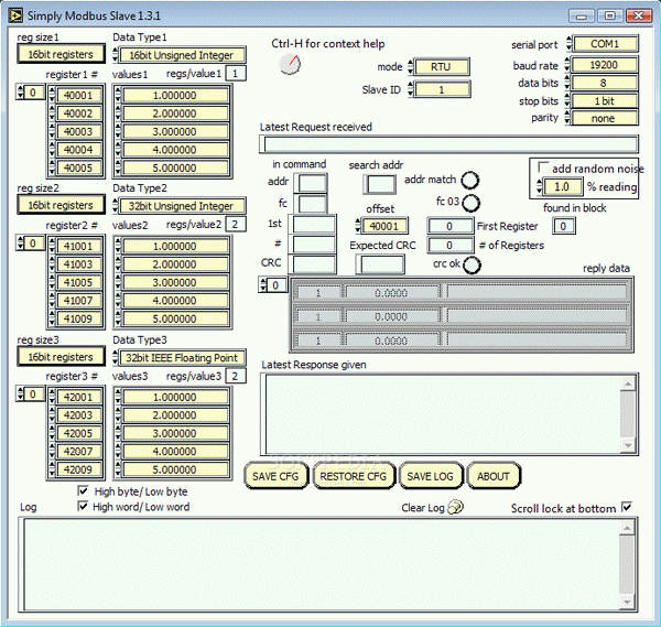 Simply Modbus Slave