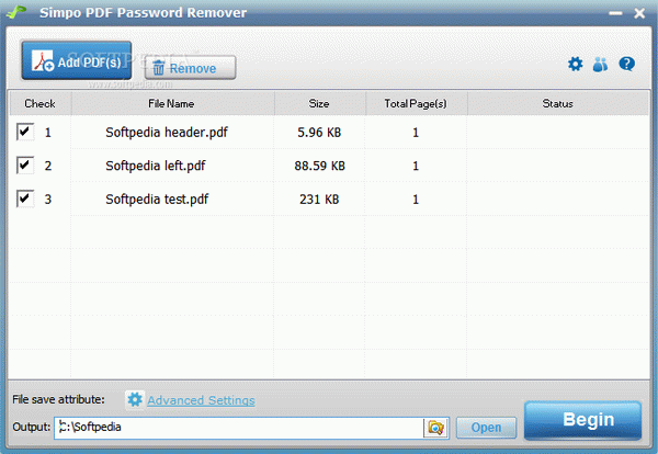 Simpo PDF Password Remover