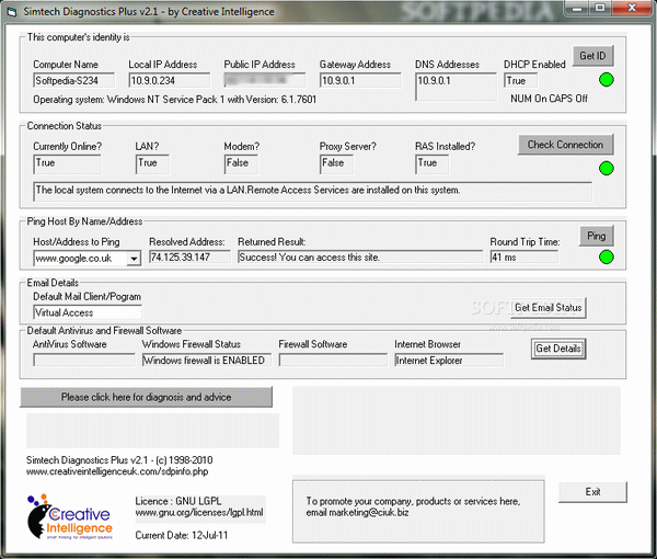 Simtech Diagnostics Plus