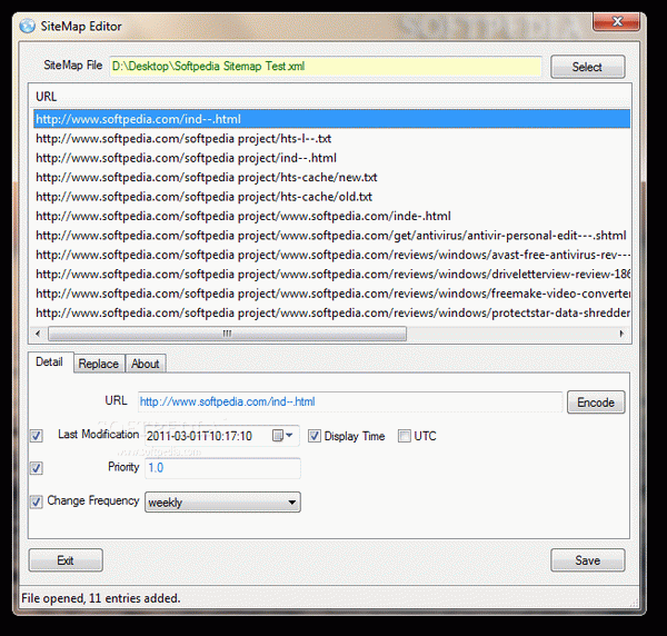 SiteMap Editor