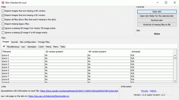 Skin Checker for osu!