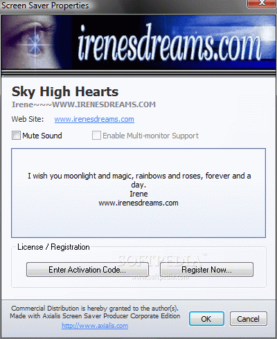 Sky High Hearts Screensaver