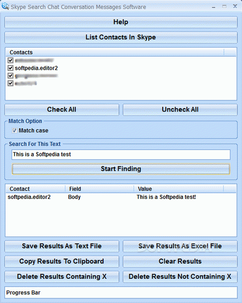Skype Search Chat Conversation Messages Software