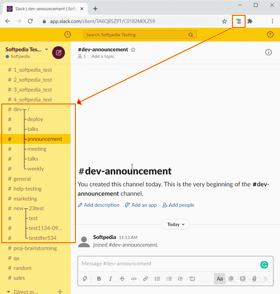 Slack Channels Grouping for Chrome