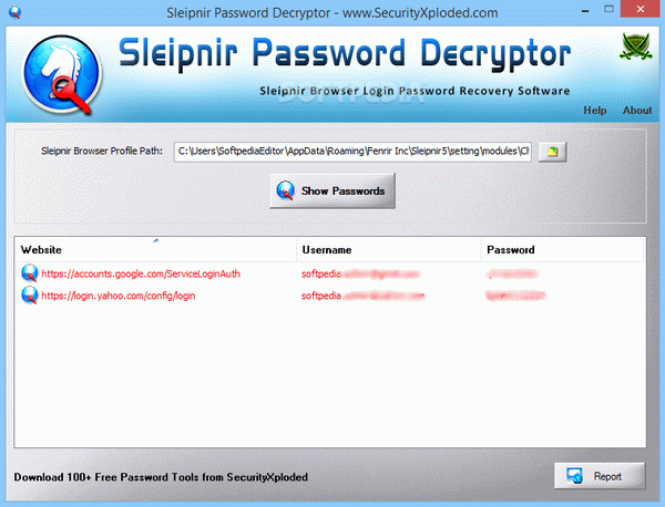 Sleipnir Password Decryptor