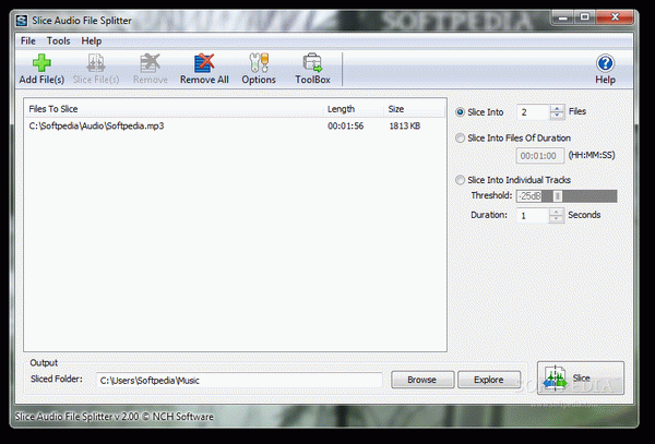 Slice Audio File Splitter
