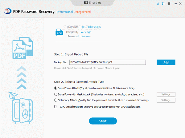 PDF Password Recovery Professional