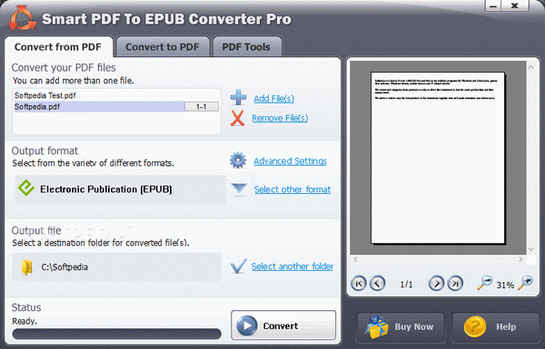 Smart PDF to EPUB Converter Pro