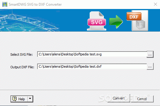 SmartDWG SVG to DXF Converter