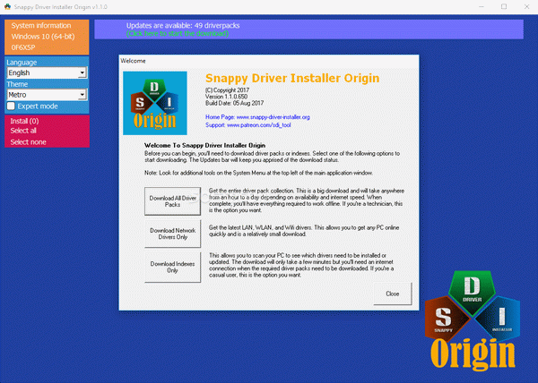 Snappy Driver Installer Origin