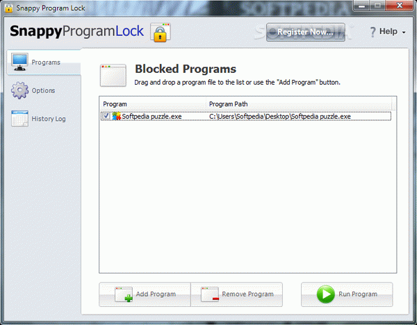 Snappy Program Lock