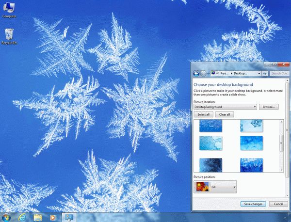 Snowflakes and Frost Theme