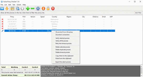 Socks Proxy Checker