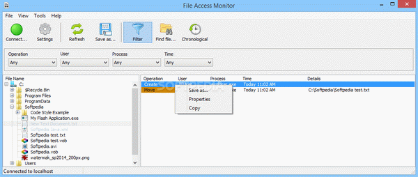 SoftPerfect File Access Monitor