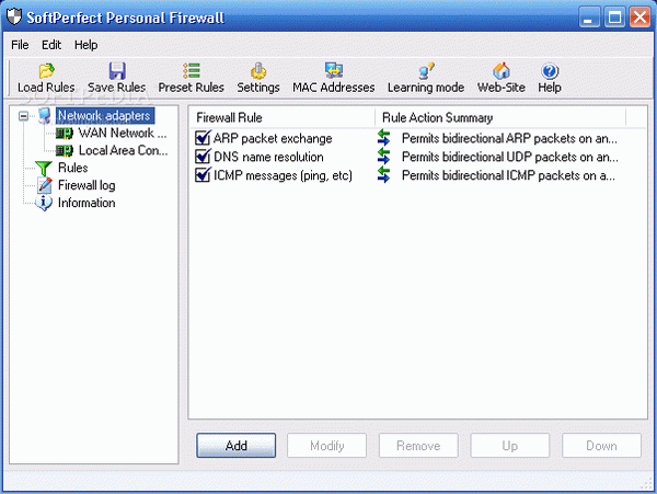 SoftPerfect Personal Firewall