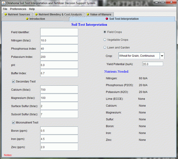 Soil Test Interpretation and Fertilizer Decision Support