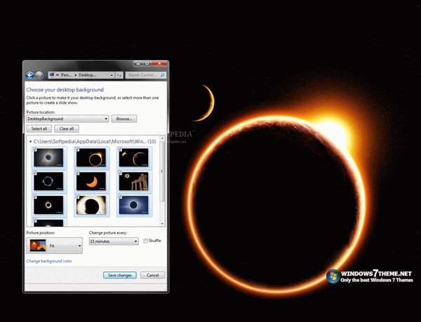 Solar Eclipse Windows 7 Theme