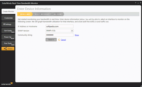 SolarWinds Real-Time Bandwidth Monitor