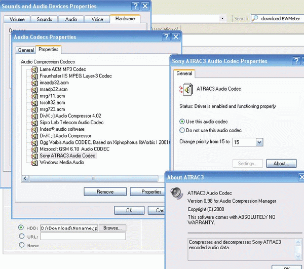 Sony ATRAC3 Audio Codec