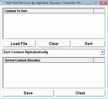 Sort Text File Lines By Alphabet, Number, Character, Position & Length Software