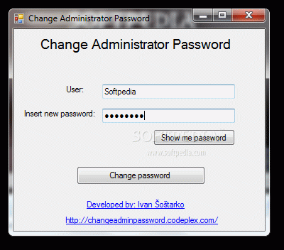 Change Administrator Password