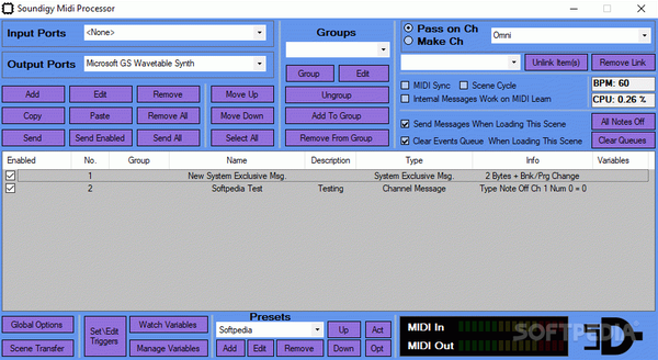 Soundigy Midi Processor