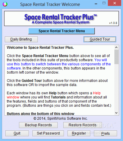 Space Rental Tracker Plus