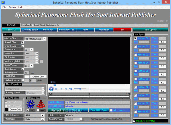 Spherical Panorama Flash Hot Spot Internet Publisher