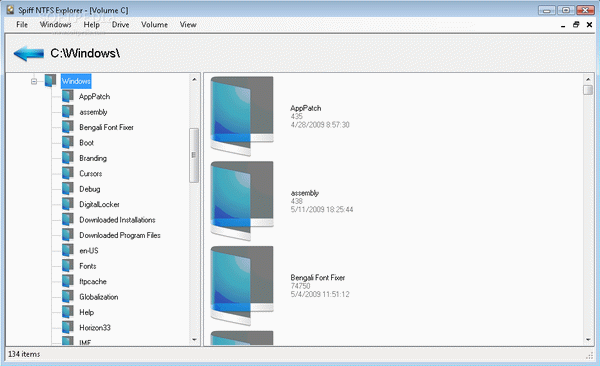 Spiff NTFS Explorer