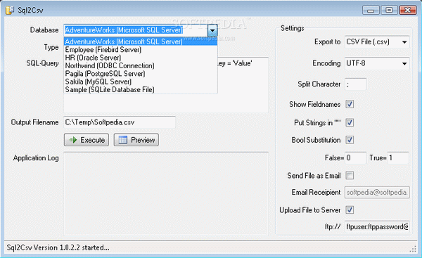 Sql2Csv