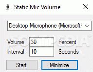 Static Mic Volume