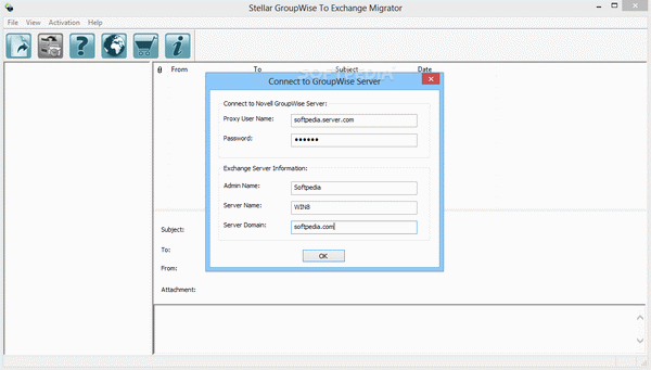 Stellar GroupWise to Exchange Migrator