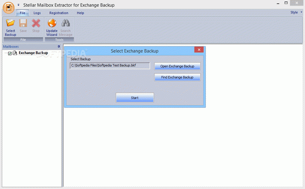 Stellar Mailbox Extractor for Exchange Backup