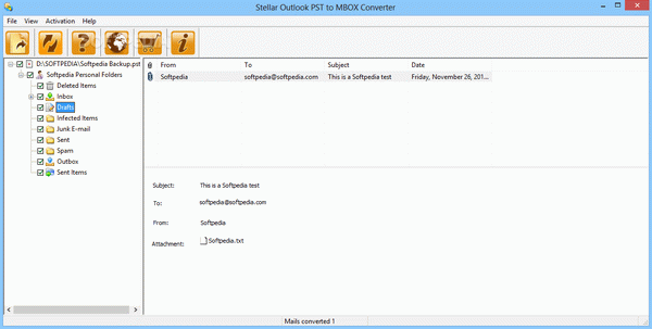 Stellar Outlook PST to MBOX Converter