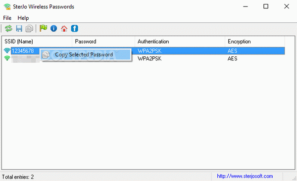 SterJo Wireless Passwords Portable