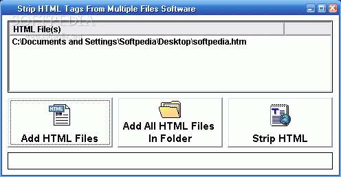 Strip HTML Tags From Multiple Files Software