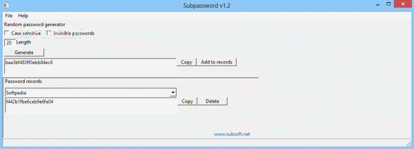 SubPassword