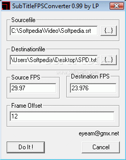 SubTitle FPS Converter