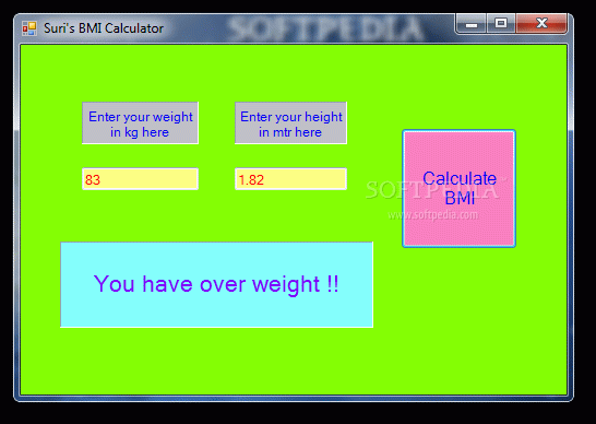 Suri's BMI Calculator