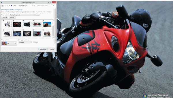 Suzuki Hayabusa Windows 7 Theme