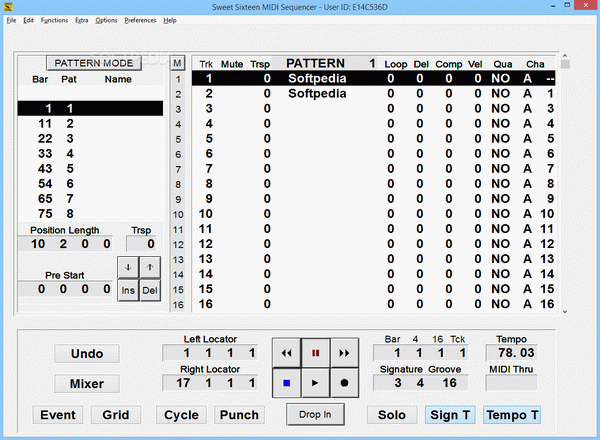 Sweet Sixteen MIDI Sequencer