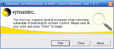 Symantec Support Tool ActiveX Control Cleanup Tool