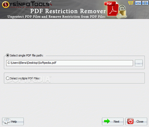 SysInfoTools PDF Restriction Remover