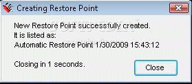 SysRestorePoint