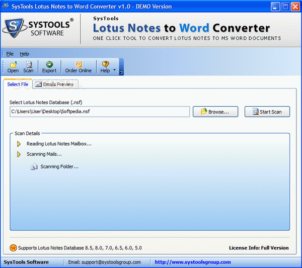 SysTool Lotus Notes to Word Converter