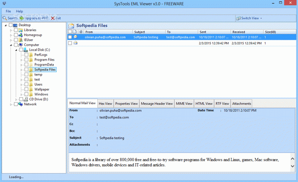 SysTools EML Viewer