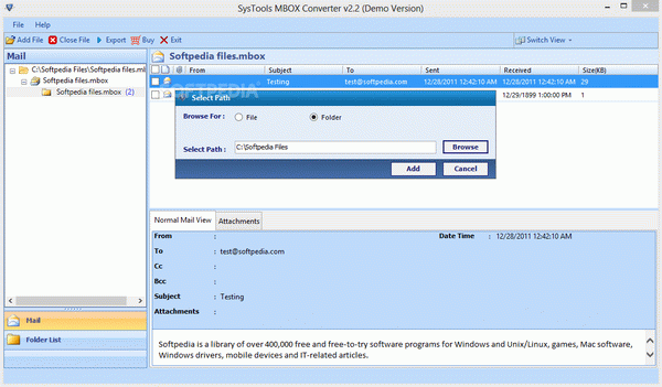 SysTools MBOX Converter