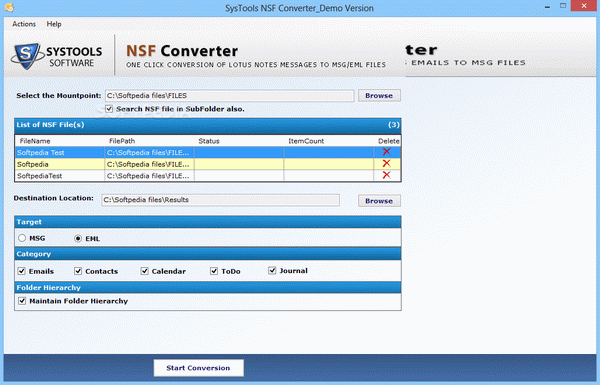 SysTools NSF Converter