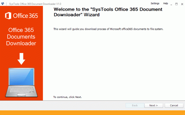 SysTools Office365 Document Downloader