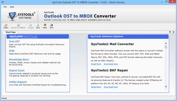 SysTools Outlook OST to MBOX Converter